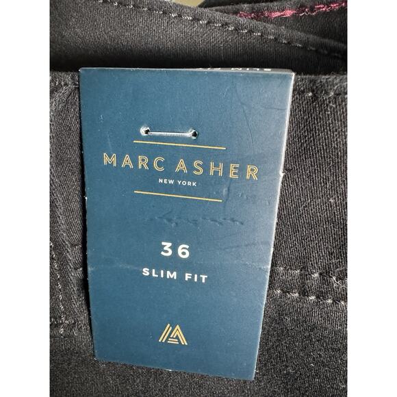 Marc Asher Men's Shorts Superior Stretch Slim Fit - Black - Size 36 - NWT - Picture 8 of 11